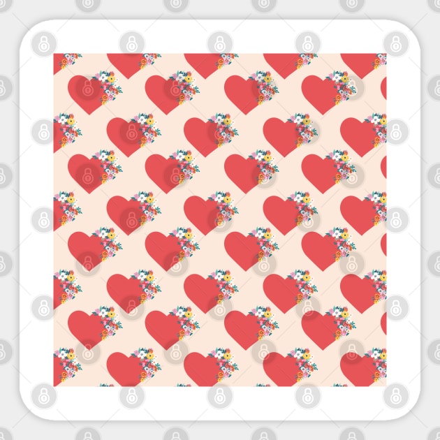 Blooming Hearts Scale Sticker by Sandra Hutter Designs